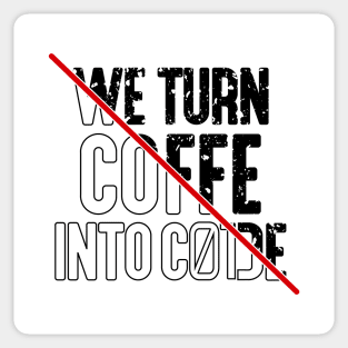 Coffe and coding Sticker